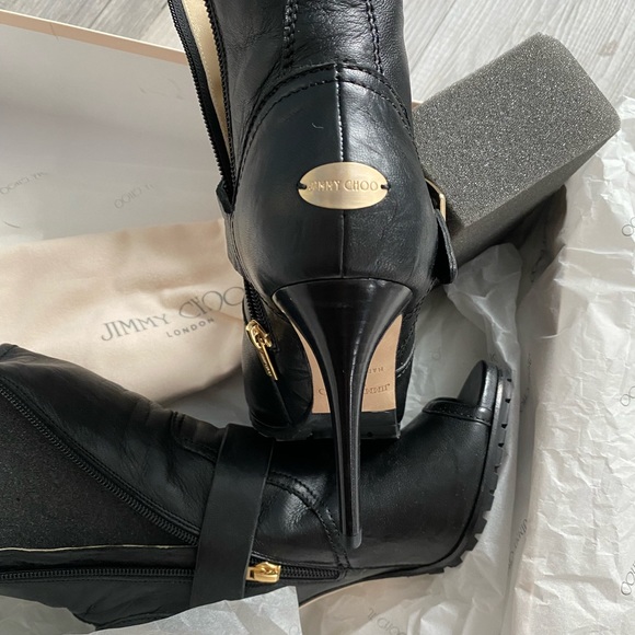 🎉HP🎉JIMMY CHOO BIKER BOOTIES - Picture 7 of 16
